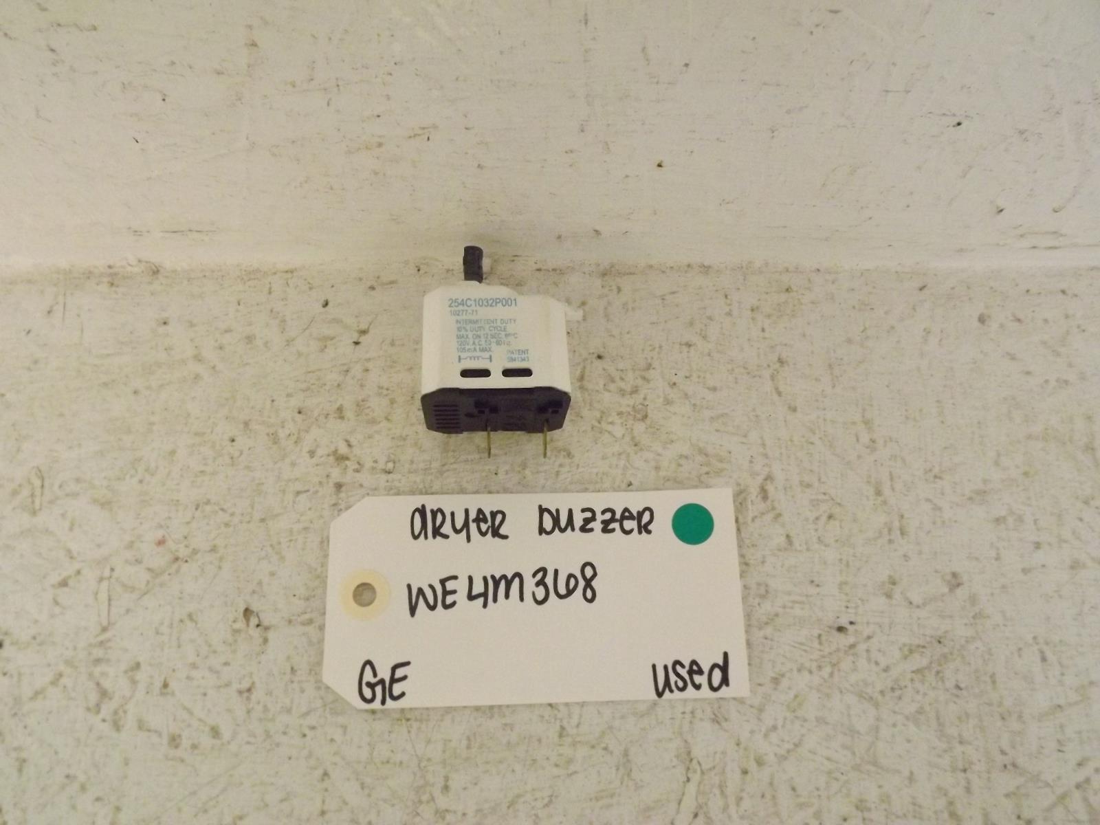 GE Dryer WE4M368 Buzzer Used GE Dryer WE4M368 Buzzer Used